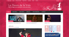 Desktop Screenshot of ladanzadevida.com